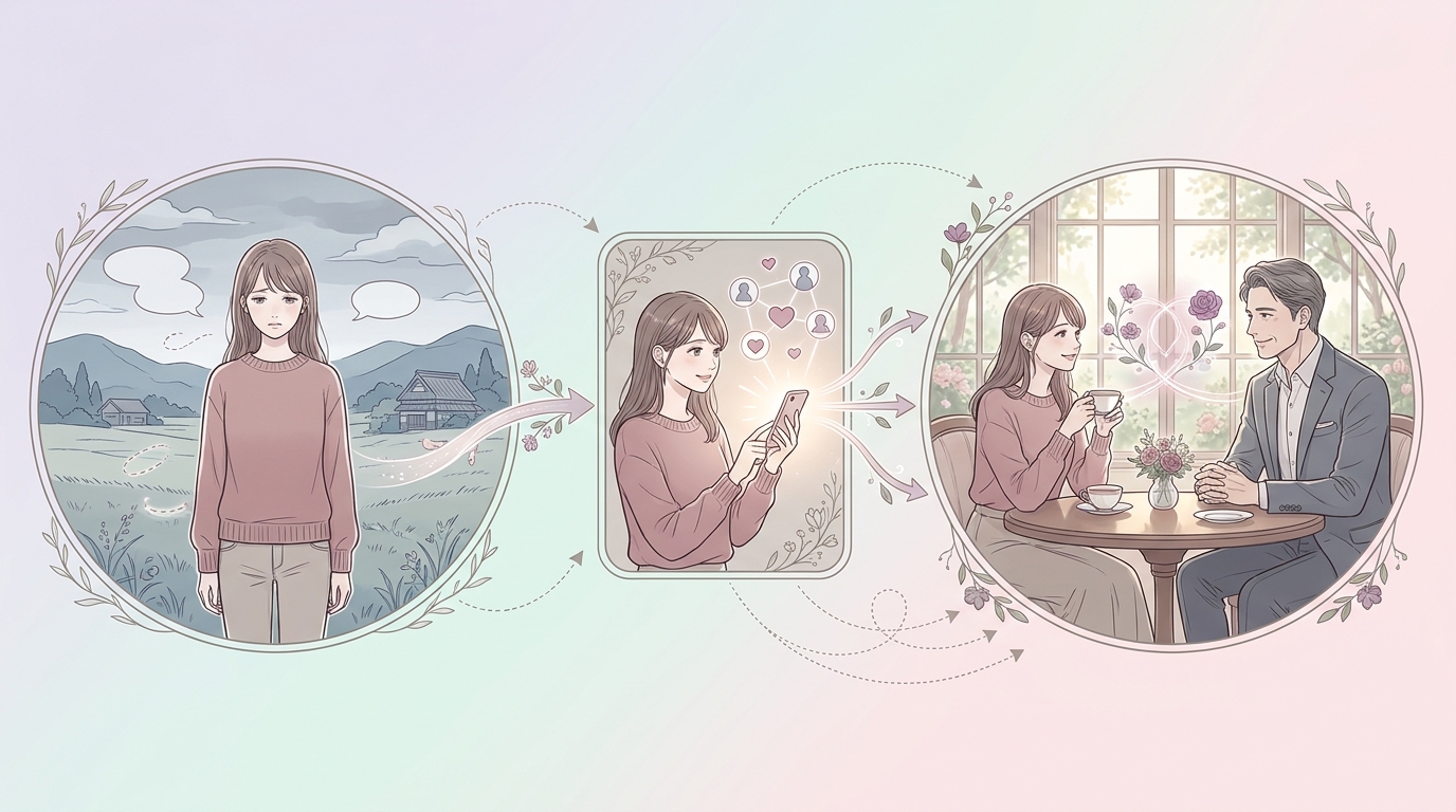 地方在住で出会いが少ないなら