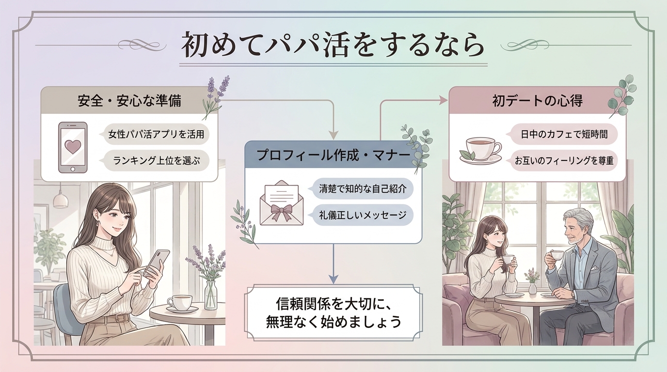 初めてパパ活をするなら
