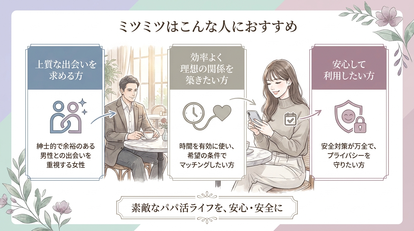 ミツミツはこんな人におすすめ