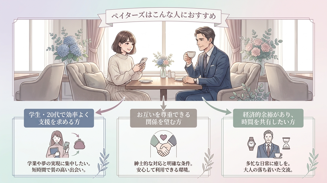 ペイターズはこんな人におすすめ