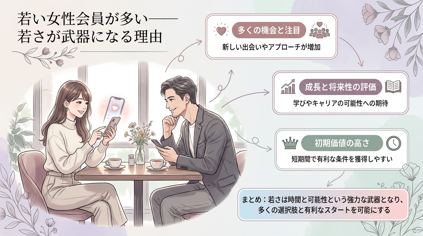 若い女性会員が多い——若さが武器になる理由